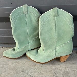 Rodeo Drive Suede Leather Size 6.5 Cowboy Boots